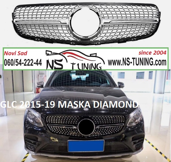 glc mercedes maska prednja grill diamond crna novi sad ugradnja ns tuning servis auto